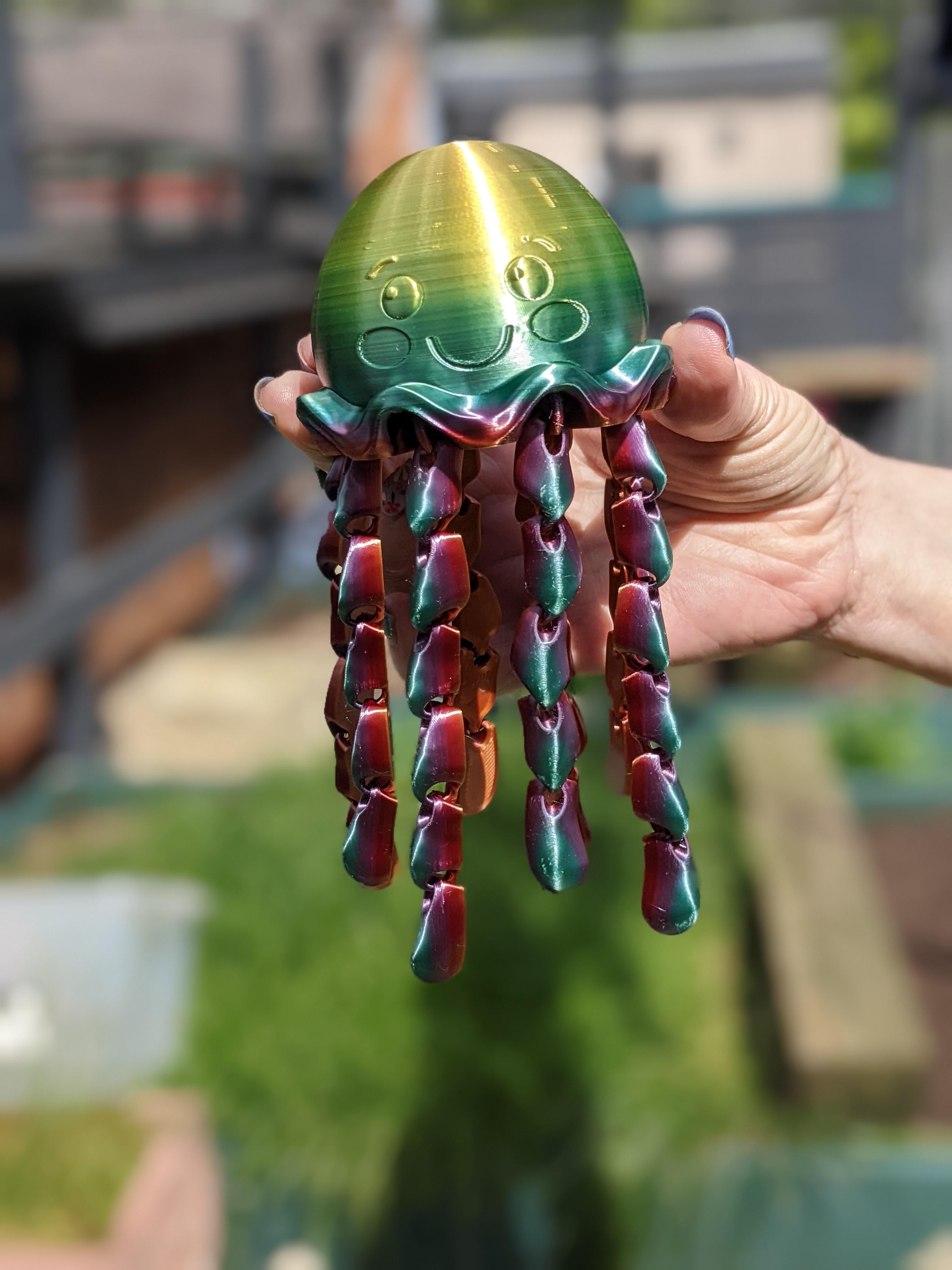 Jiggly Jellyfish (Articulated) - Rainbow Jellyfish - love it 😊💜 - 3d model