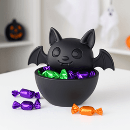 Bat Bowl | Halloween Candy, Snacks and Treat Holder | Kids Treat Holder | Table Decoration 3d model