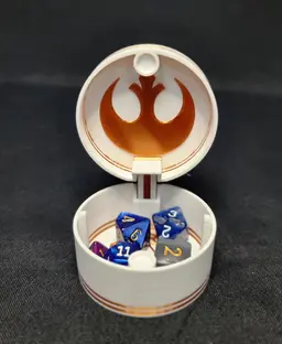 12oz Rebel Alliance Can Cozy Dice Tower 3d model