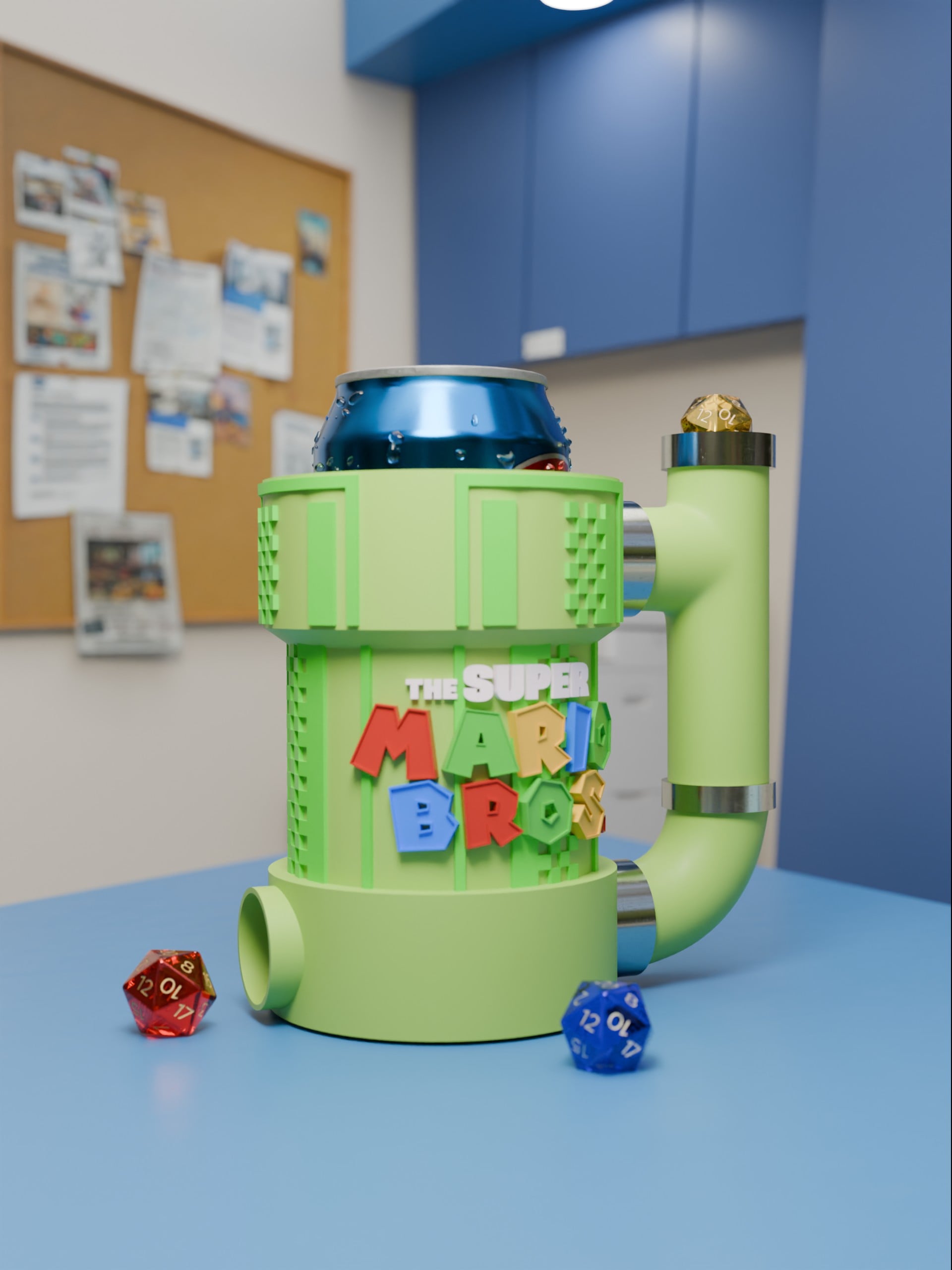 Mario Bros Dice Mug 3d model