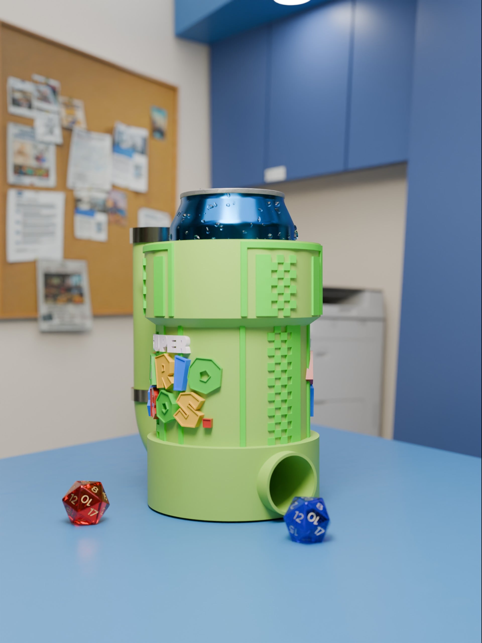 Mario Bros Dice Mug 3d model