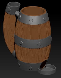 Tavern Dice Tower Mug - 16oz and 12oz Can Holder 3d model