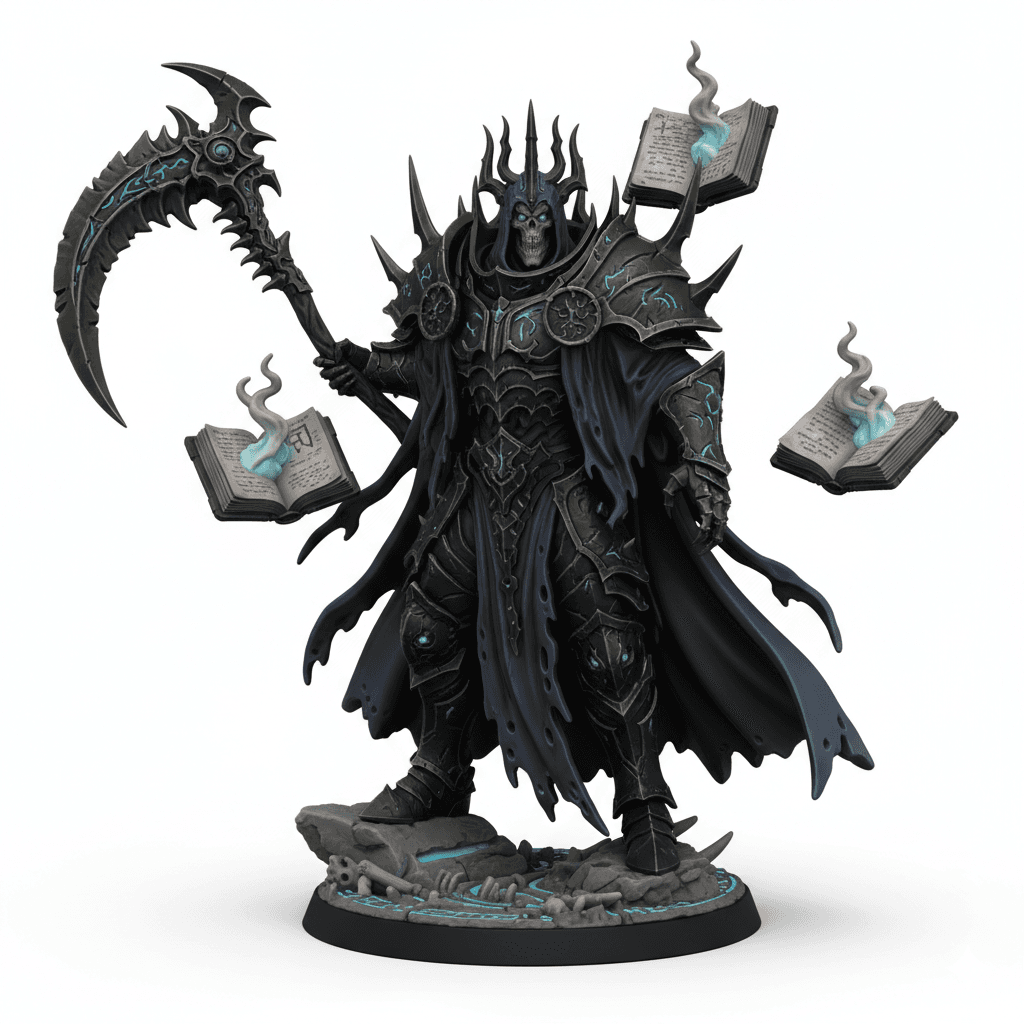 Arcane Lich King Floating Tomes High Detail STL 3d model