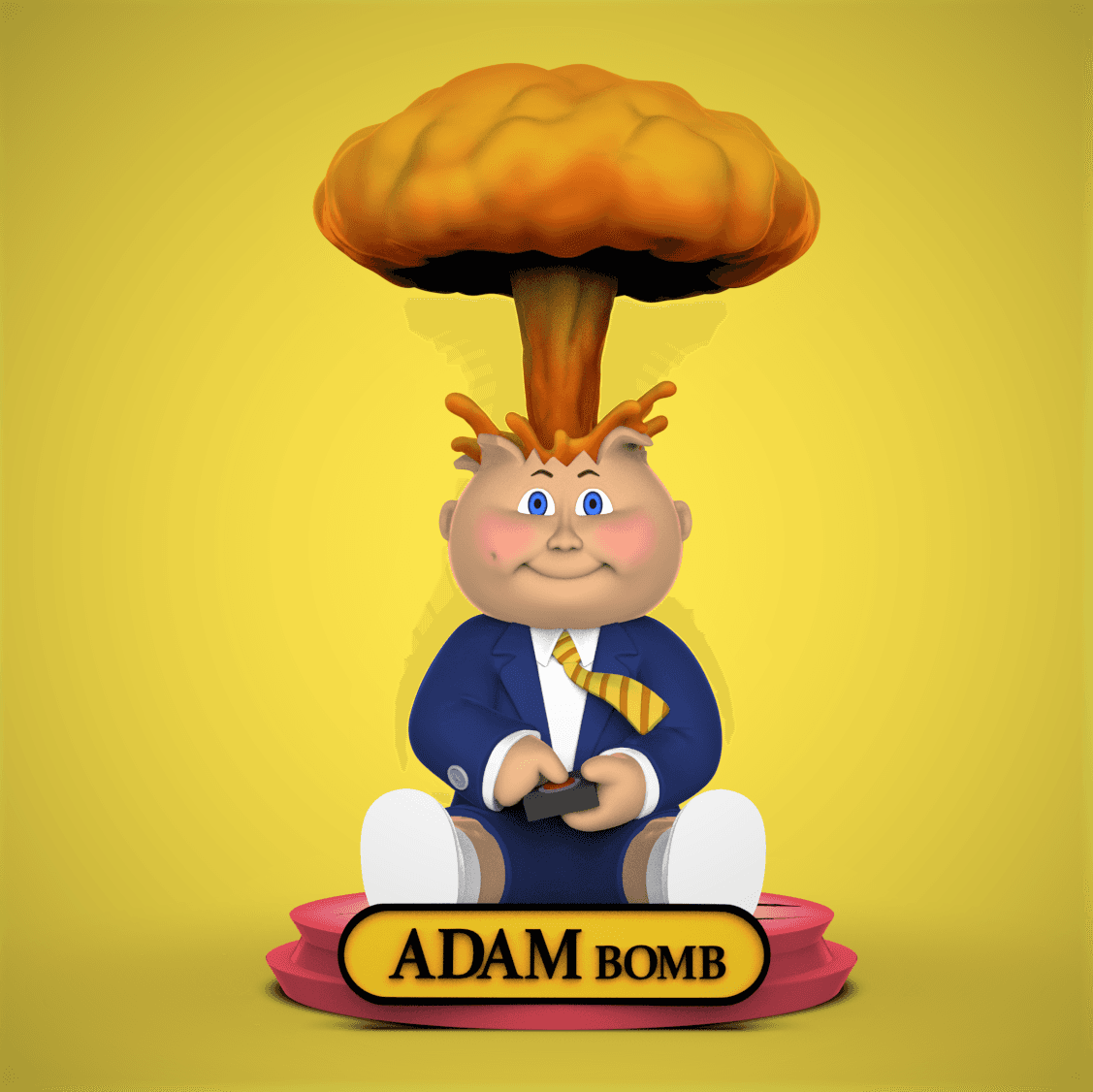 ADAM Bomb -Garbage Pail Kids 3d model