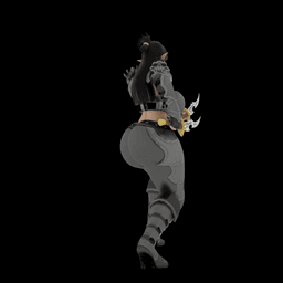 Curvy Elf Rogue 3d model