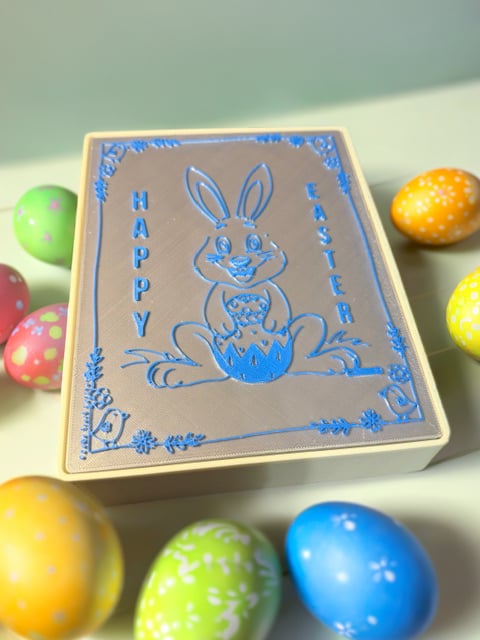 Easter Bunny Gift Box 3d model