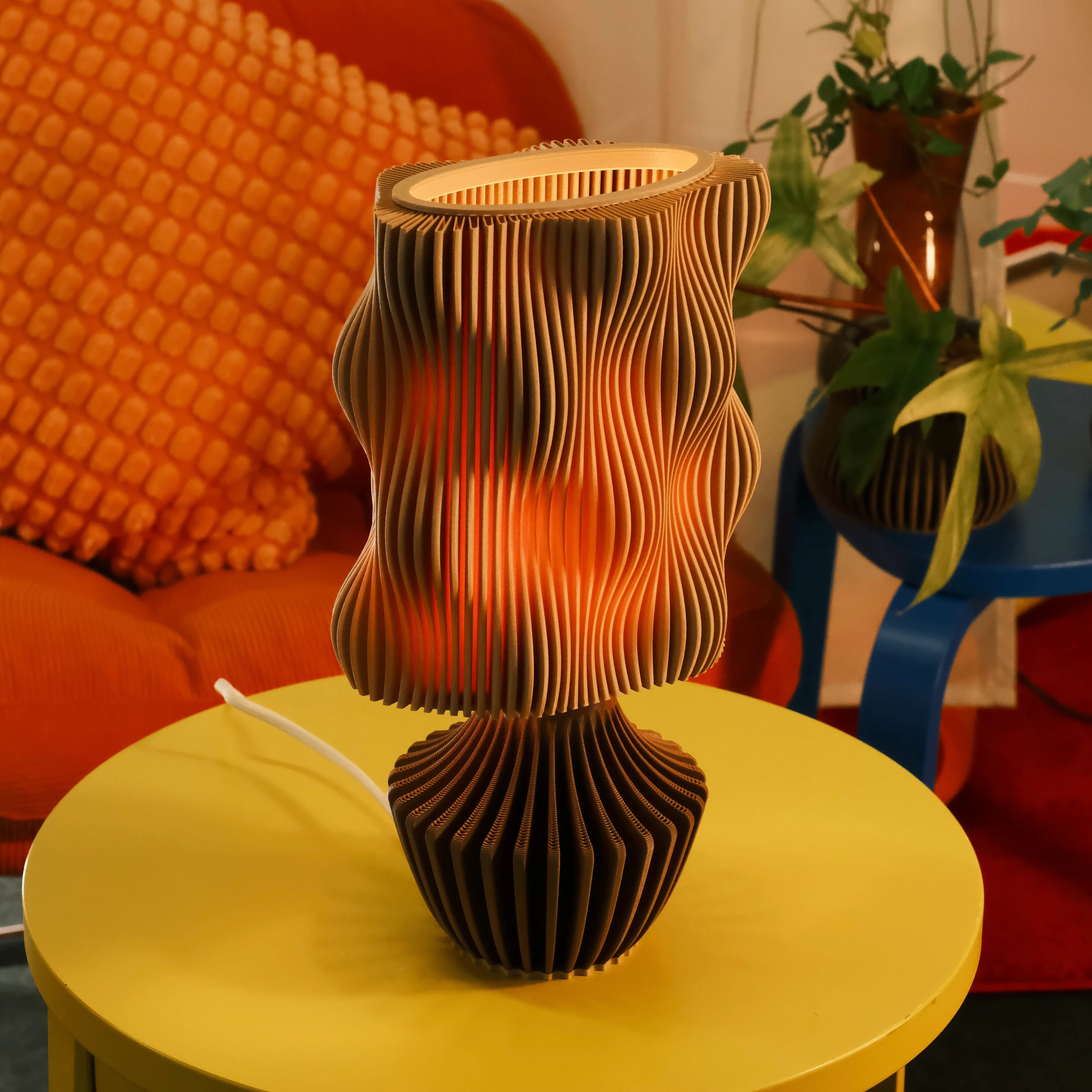 Wavy Lamp Base 3d model