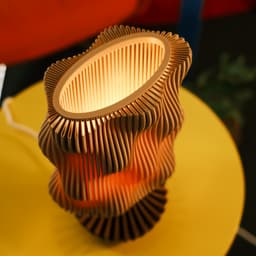 Wavy Lamp Base 3d model
