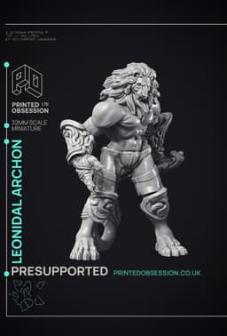 Leonidal - Agathion - PRESUPPORTED - Heaven Hath no fury - 32mm scale 3d model
