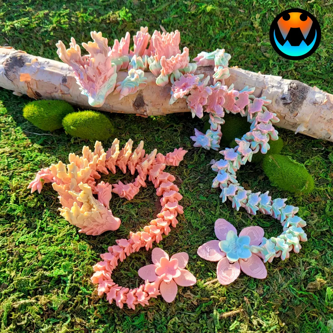 Cherry Blossom Dragon 3d model