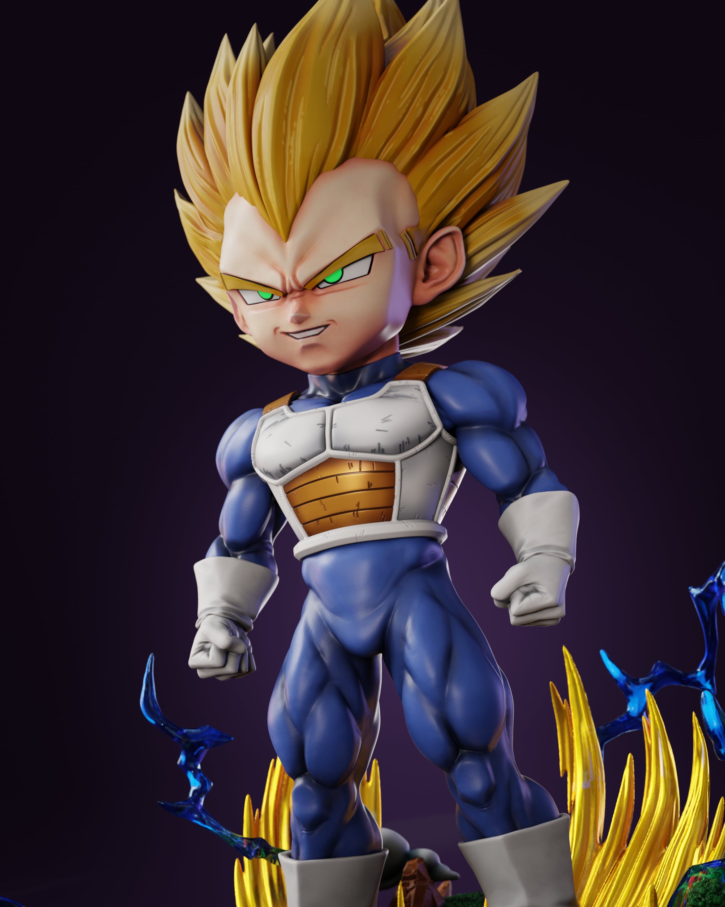 Super Vegeta Chibi - MODEL FREE 3d model