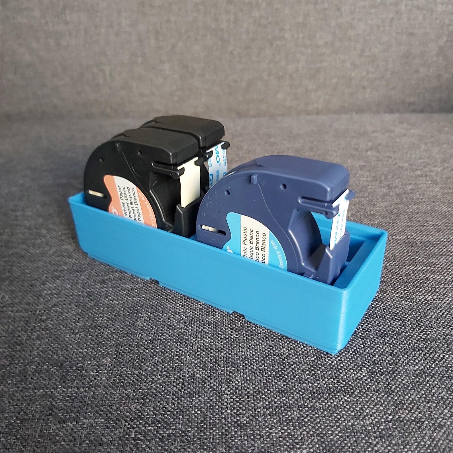Gridfinity Dymo letratag tape holder 3d model