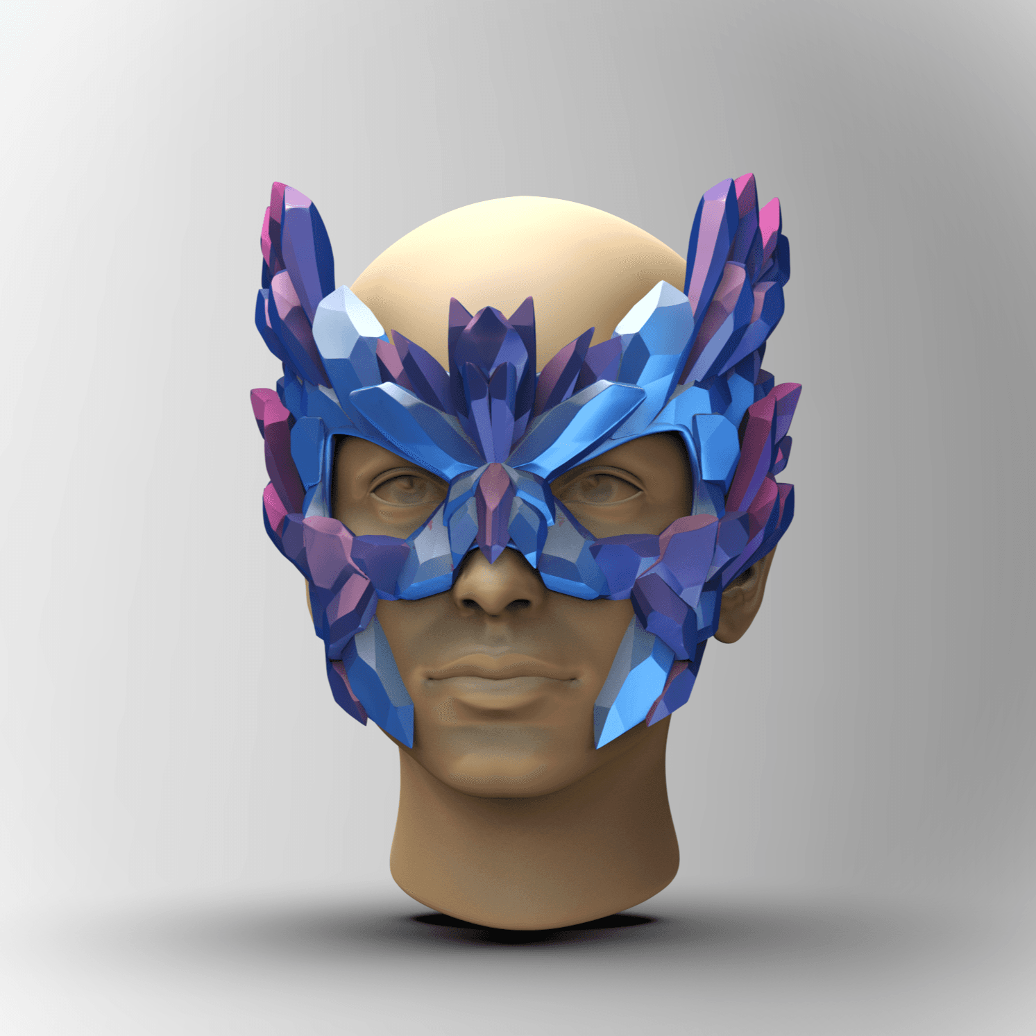 Crystal Sorcerer Mask - "Sorcery" (Sculptober Day 10) 3d model