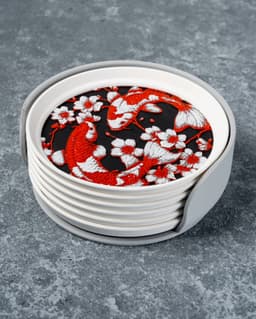 Sakura Koi Stackable Coasters 3d model
