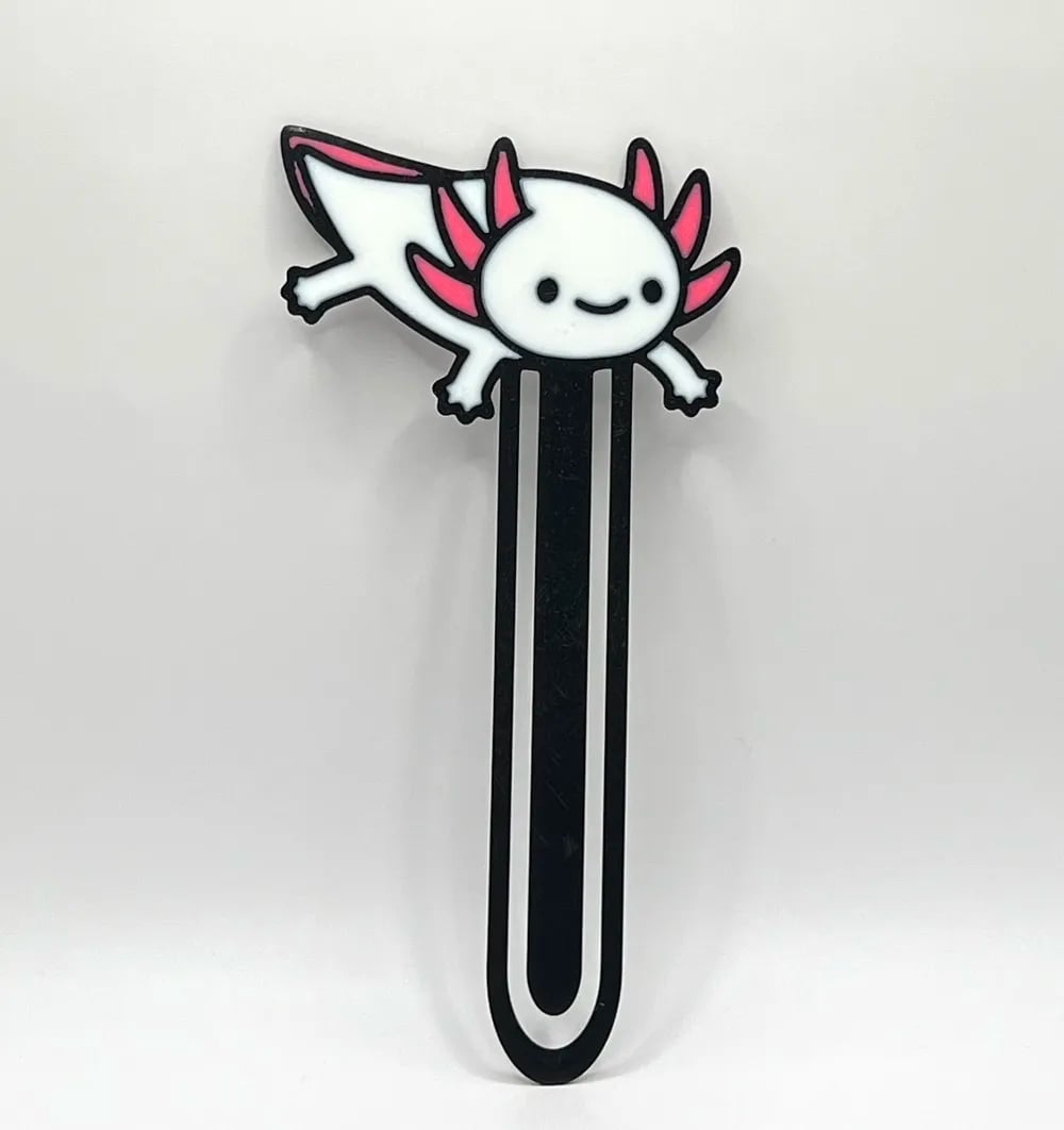 Axolotl Bookmark.3mf 3d model