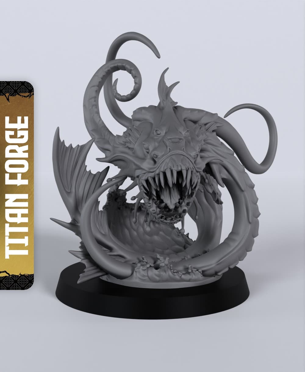 Aboleth - With Free Dragon - 5e DnD Inspired for RPG and Wargamers 3d model