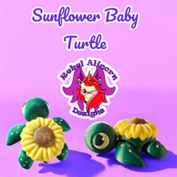 Sunflower Baby Turtle 3d model