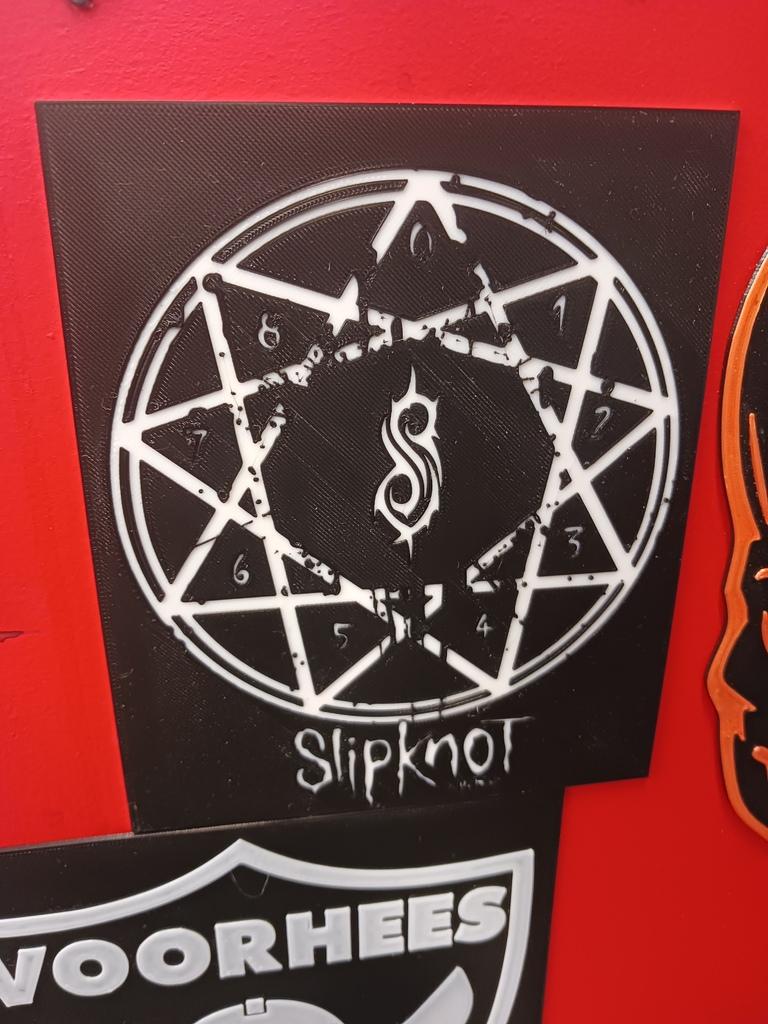 Slipknot logo print 3d model