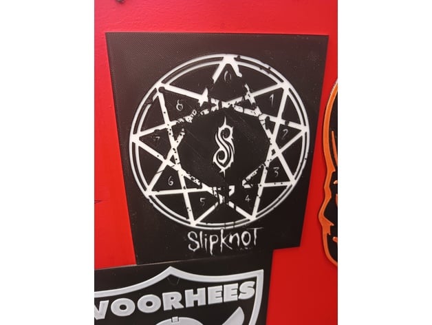 Slipknot logo print 3d model
