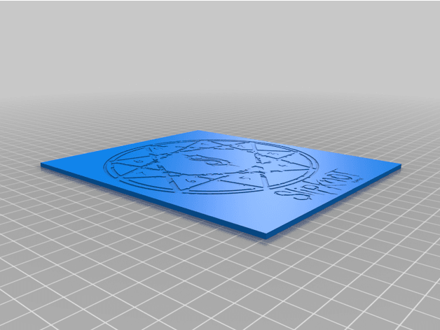 Slipknot logo print 3d model