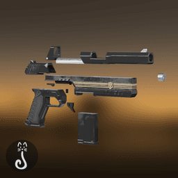 Helldivers 2 P-92 Warrant pistol 3d model