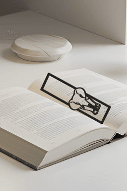 Elephant Bookmark, Gift Idea 3d model