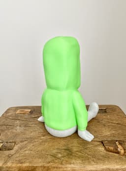 Moai Hoodie Phone Holder / No Supports / 3MF Included 3d model