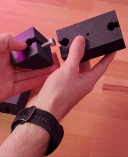Modular board rack (surf, SUP, wing, ski and more) wall mounted 3d model