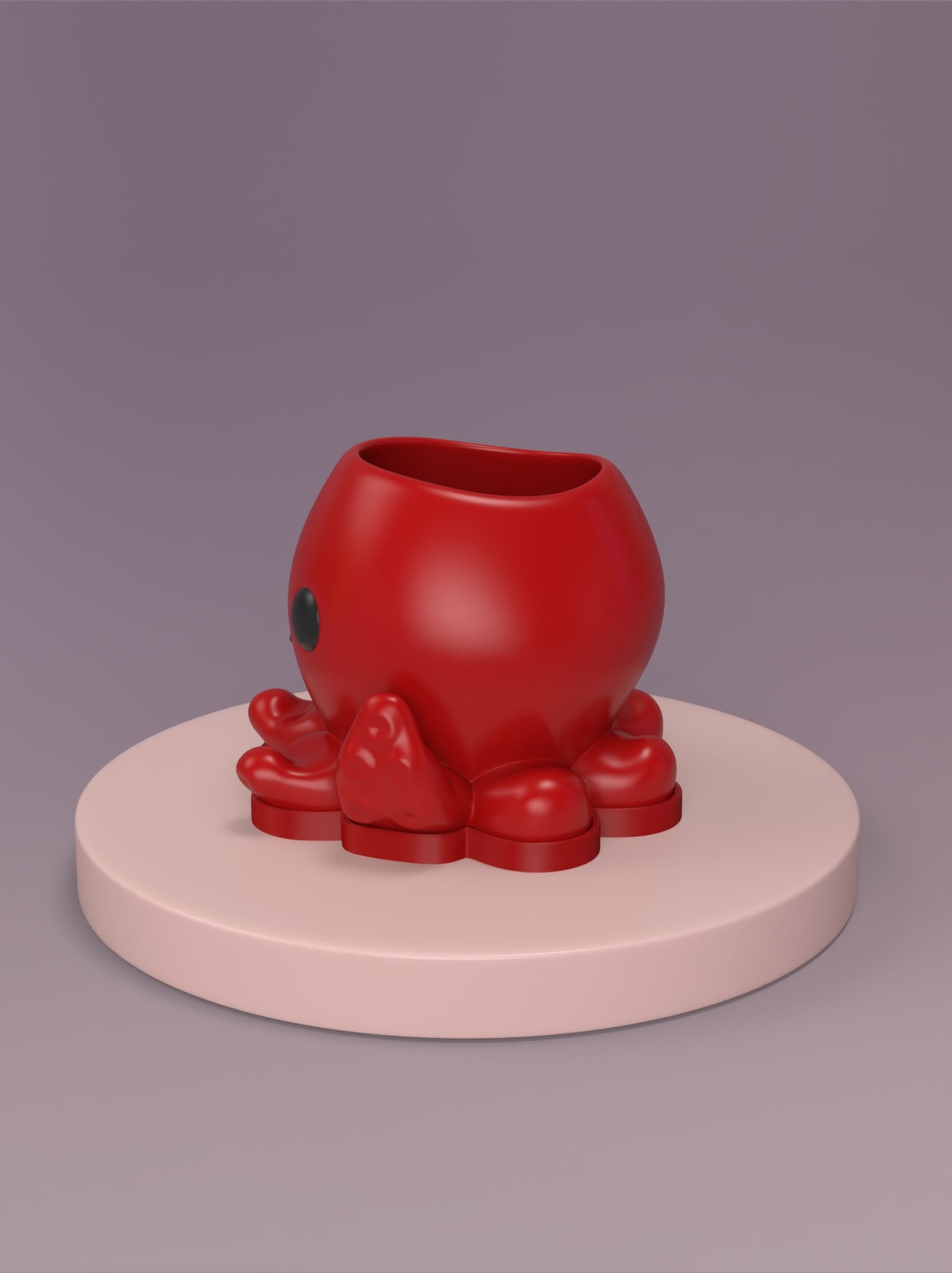 Mini Octopus Animal Planter 3d model