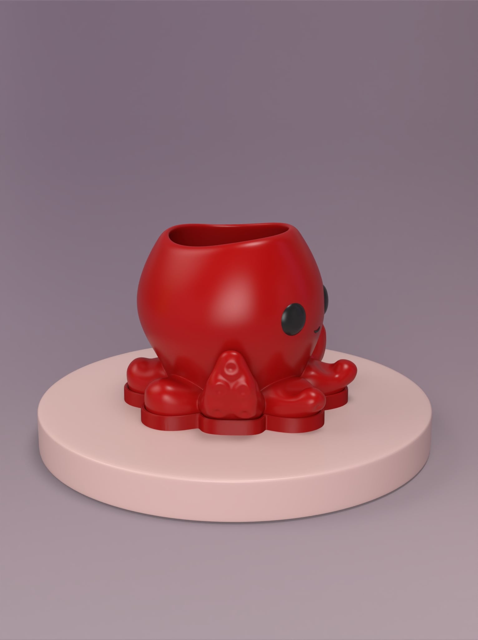 Mini Octopus Animal Planter 3d model