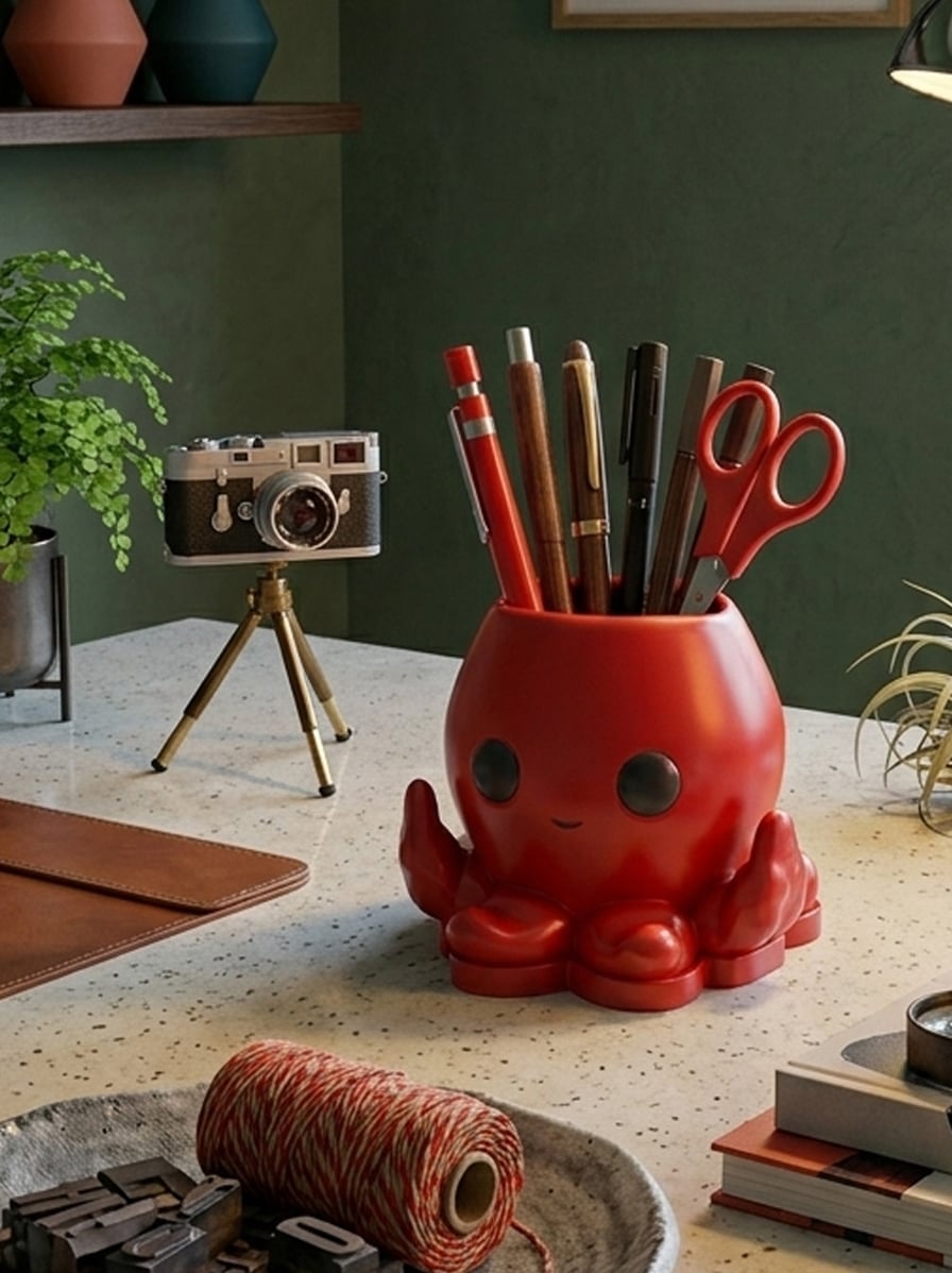 Mini Octopus Animal Planter 3d model
