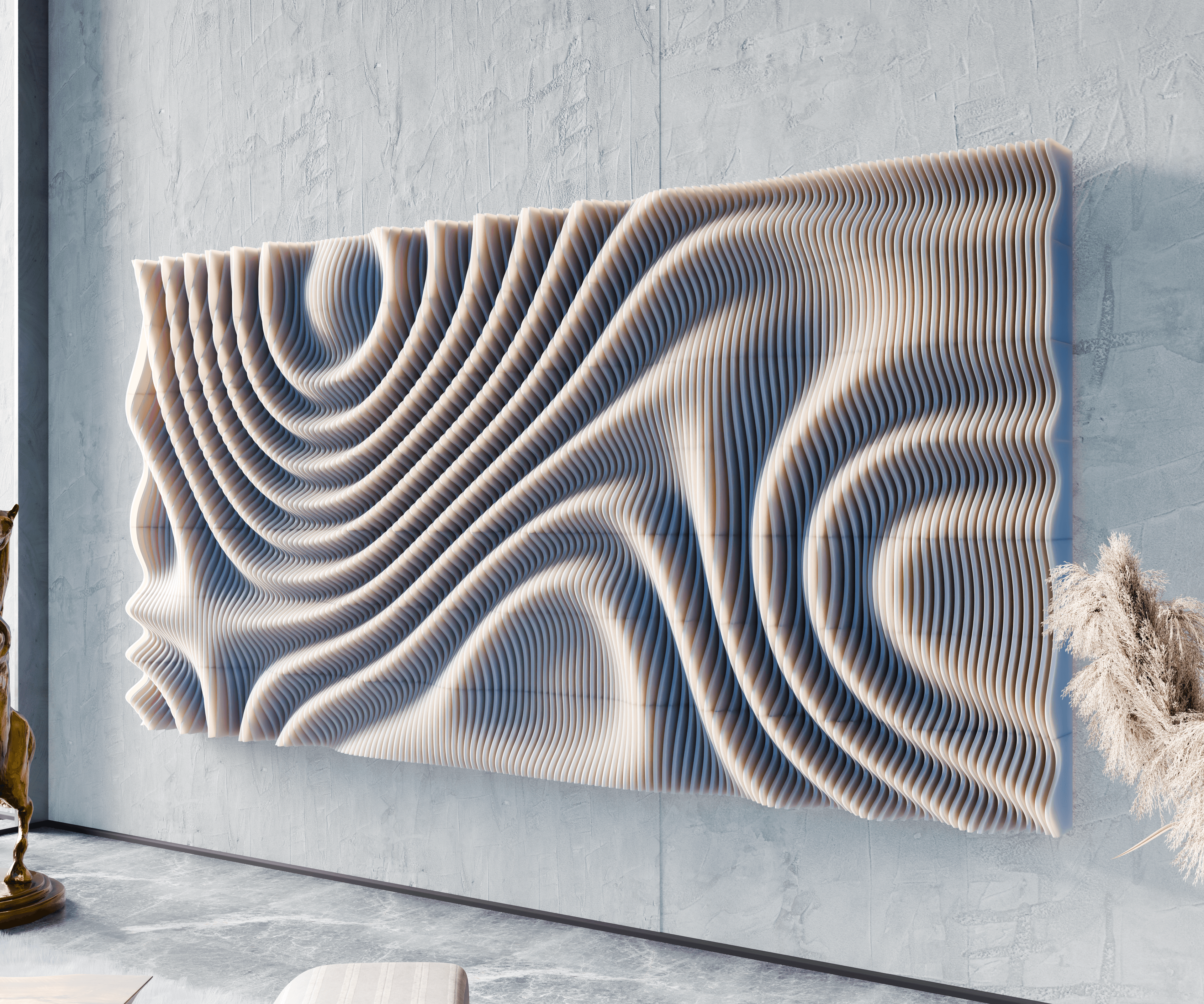 Parametric Wall Decor V4 3d model