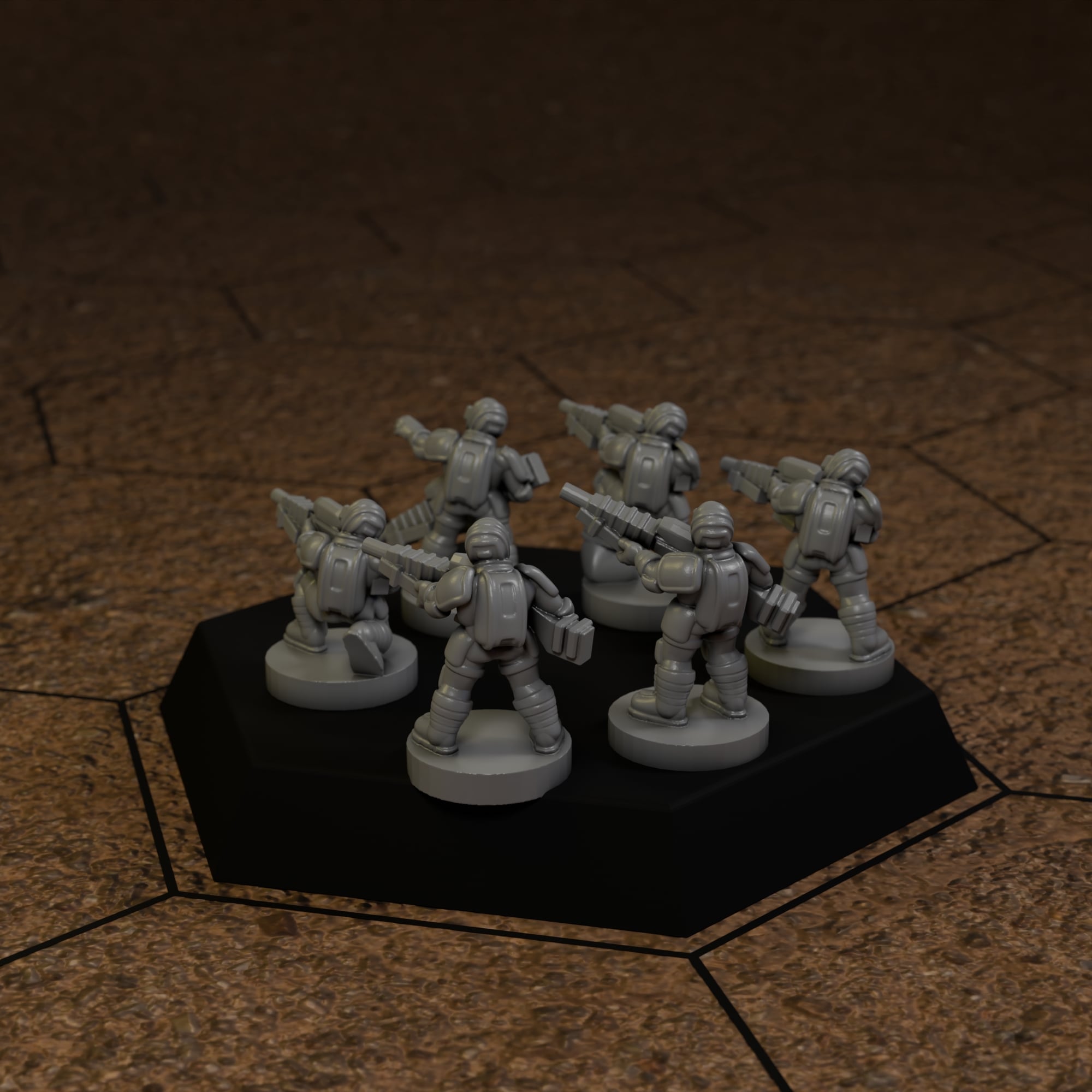 Sniper Infantry for American Mecha 3d model