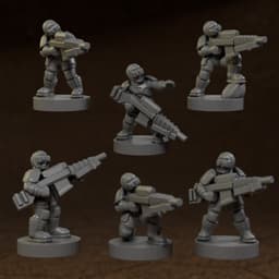 Sniper Infantry for American Mecha 3d model