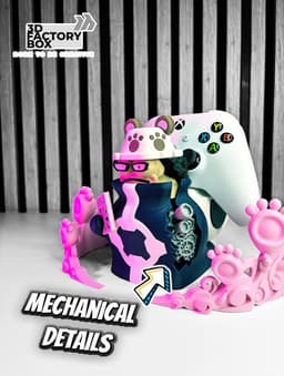 DIY Universal Controller Stand - Bartholomew Bear Inspired by One Piece 3d model