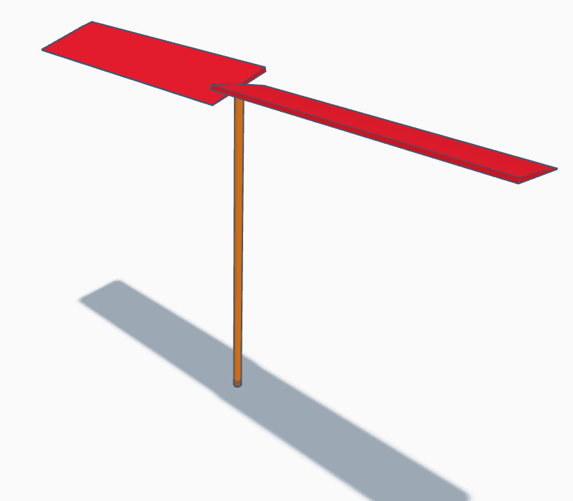 simple bamboo copter 3d model