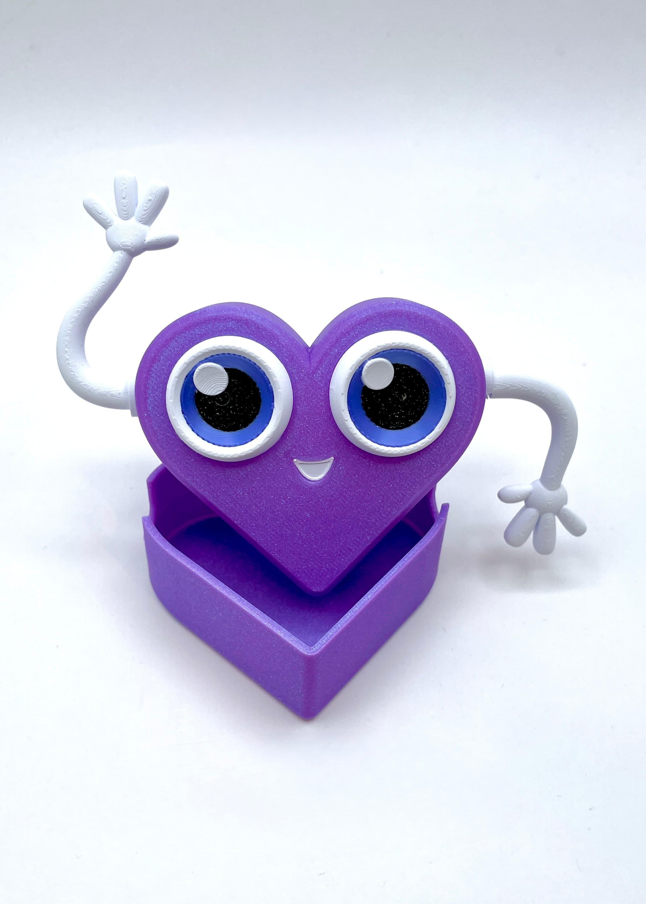 Happy Heart Box - Polymaker Panchroma Celestial Purple Pal!! - 3d model