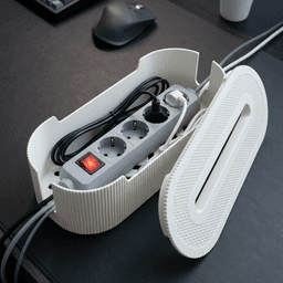 CABLE MANAGMENT BOX / OFFICE ORGANIZATION / MODERN HOMEDECOR / FUNTIONAL PRINT 3d model