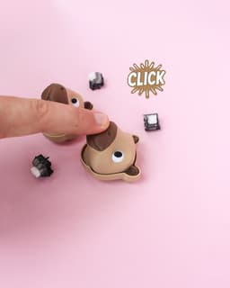 Capybara Clicker Keychain โ 3D Fidget Toy 3d model
