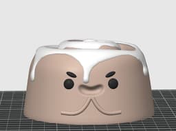 Cinnamon Roll Desk Buddy 3d model