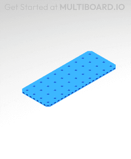 10x4 MU - Small Thread Offset MU - MultiBoard Plate 3d model