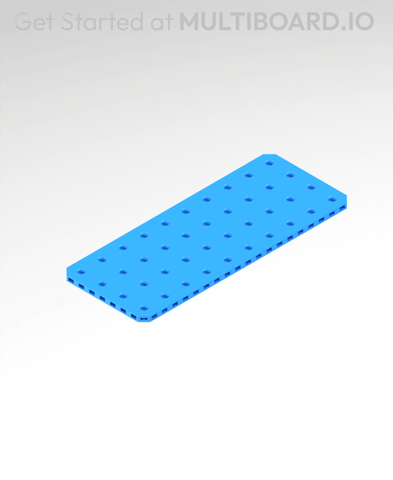 10x4 MU - Small Thread Offset MU - MultiBoard Plate 3d model