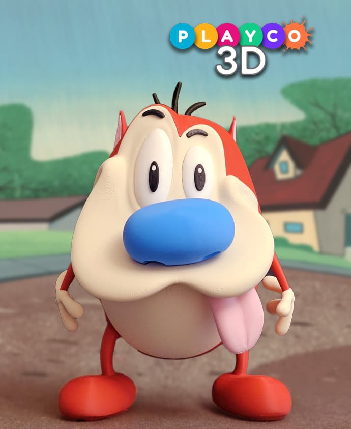 Stimpy Smells Stimpy (Ren and Stimpy Show) - 3D model by playco3d on Thangs