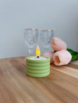 Tea light Round 3d model