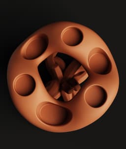 Modern Geometric Candle Holder | Abstract Tealight Stand | Minimalist Home Decor 3d model
