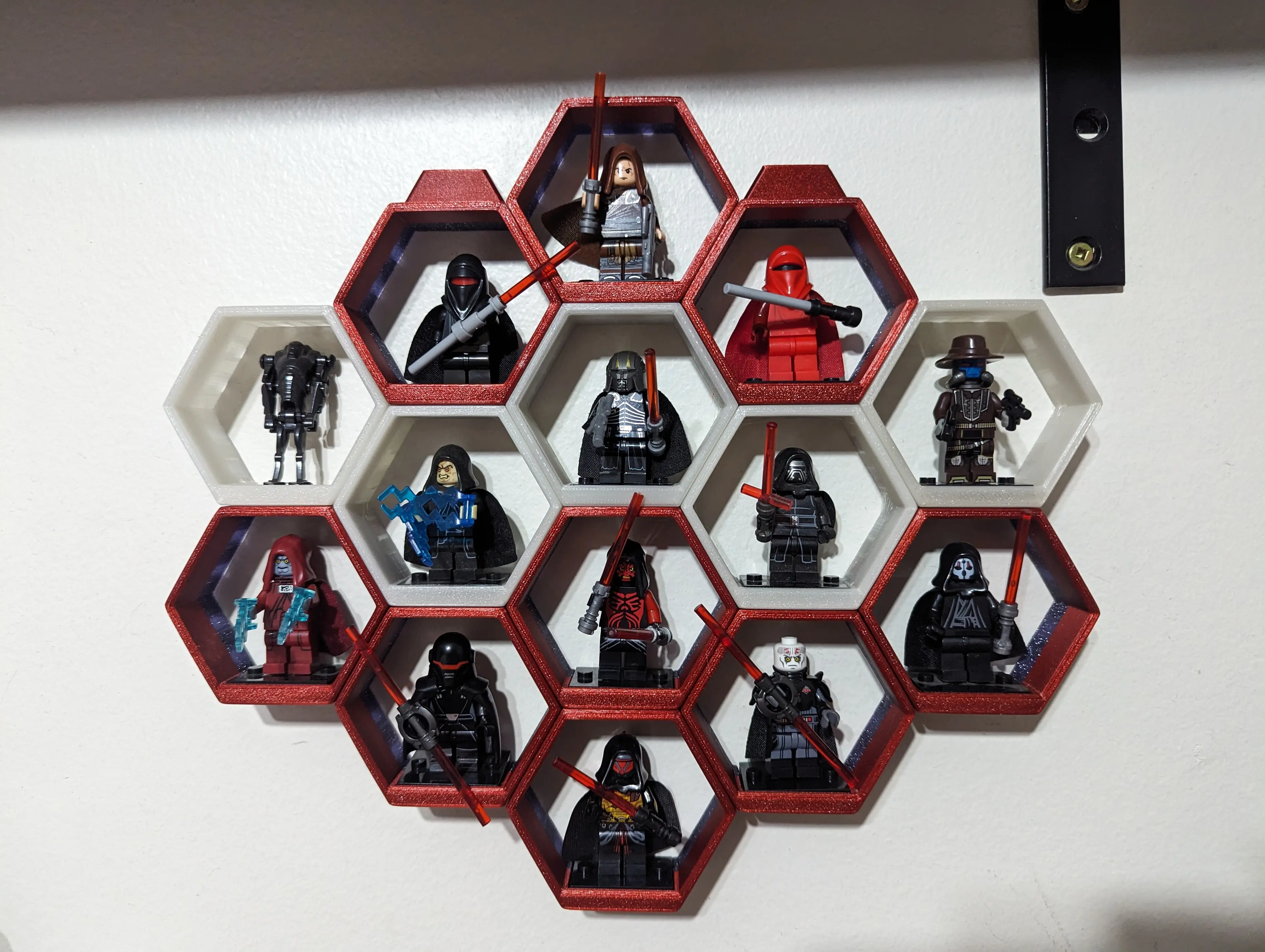 Hex Lego Shelf Display - Starter Pack 3d model