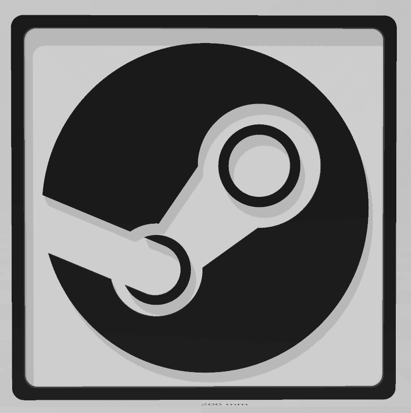 Steam Logo Coaster 3d model