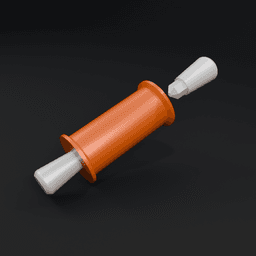Yet another clay rolling pin (65 mm) 3d model