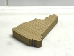 New Hampshire Outline Block with Woodgrain Top 3d model