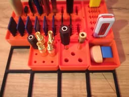 Gridfinity 1x1x1 3.5mm and 6.35mm Audio Jack Holder 3d model